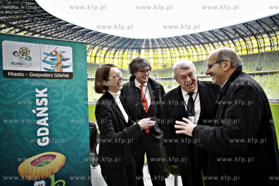 PGE Arena. Konferencja prasowa z udziałem przedstawicieli...