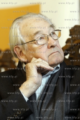 Gdansk. Ratusz Glownego Miasta. Konferencja prasowa...