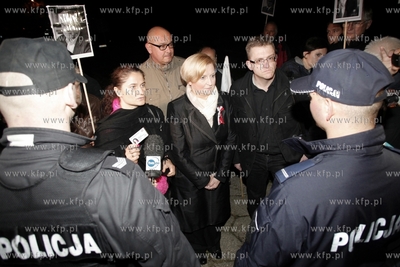 Cmentarz Srebrzysko w Gdansku. Ekshumacja zwlok Anny...