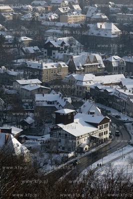Widok z wiezy widokowej na Pacholku w Gdansku Oliwie....