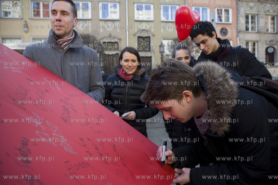 Akcja Kocham Gdańsk, bo...Z okazji Walentynek Młodzi...