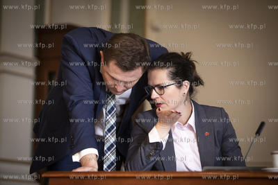 Sesja Rady Miasta Gdańska. Nz. prezydent Aleksandra...