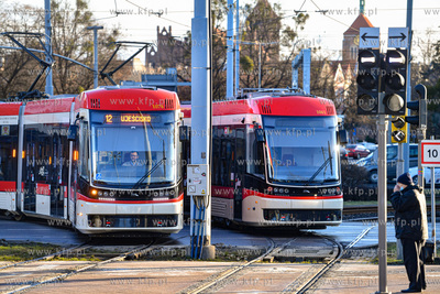 Tramwaje Pesa Jazz Duo na Hucisku. 27.01.2021 fot....