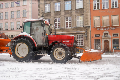 Zima z Gdańsku. Pług na Długim Targu. 11.01.2025...