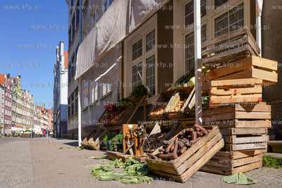Ulica Chlebnicka w Gdańsku. Przygotowanie scenografi...