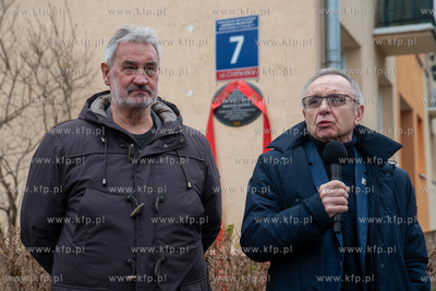 Żabianka. Orłowska 7.  Odsłonięcie tablicy upamiętniającej...