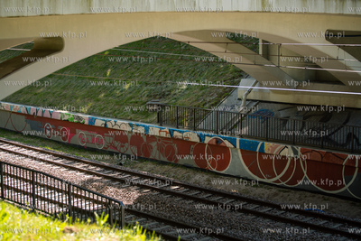 Gdańsk Strzyża, widukt PKM "nowy most Weiser'a"....