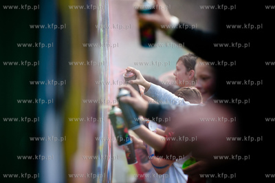 Gdansk. Stadion MOSiR przy ul. Traugutta. Akcja Polska...