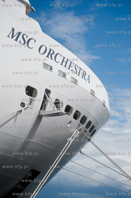 Port w Gdyni. Nabrzeze Francuskie. Wizyta wycieczkowca...