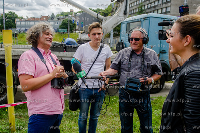 Gdansk. Skrzyzowanie ul. 3 Maja i Armii Krajowej. Pozegnalne...