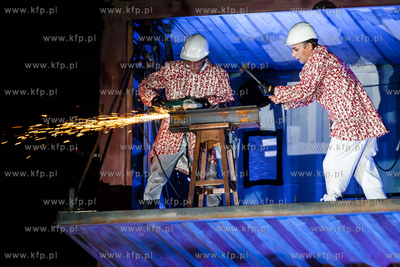 Gdansk. Plac Zebran Ludowych. XIX Miedzynarodowy Festiwal...