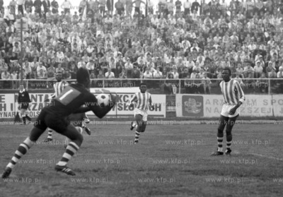 Mecz na stadionie Lechii Gdansk. 10.07.1972 Lipiec...