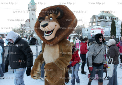Sopot, Molo. Wizyta Lwa Alexa, jednego z bohaterow...