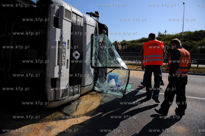 Gdansk. Obwodnica Trojmiasta, zjazd z ulicy Kartuskiej....