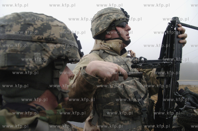 Cwiczenia 150 amerykańskich zolnierzy z niemieckiej...