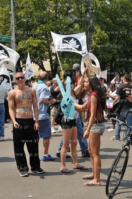 Chicago. Manifestacja przedstawicieli ruchu Okupuj...