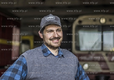 Zuławska Kolej Dojazdowa. Przejazd drezyna motorowa...