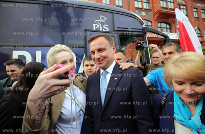 Wizyta Andrzeja Dudy w Chojnicach. Nz. Andrzej Duda...