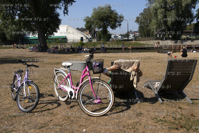 Kąplielisko miejskie na rzece Raduni w Pruszczu Gdańskim....