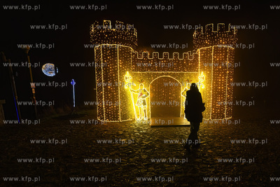 Przedpremierowy pokaz iluminacji w Lumina Park na terenie...
