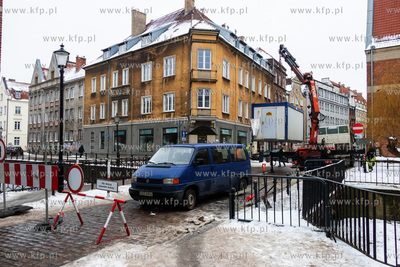 Rozpoczęcie prac remontowych na moście na ulicy Elżbietańskiej...