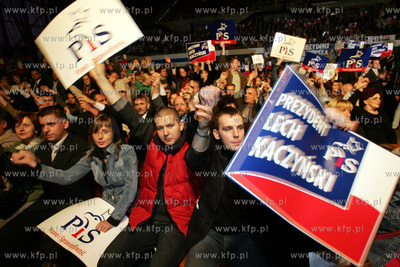 Gdansk, hala Olivia, konwencja wyborcza Lecha Kaczynskiego....