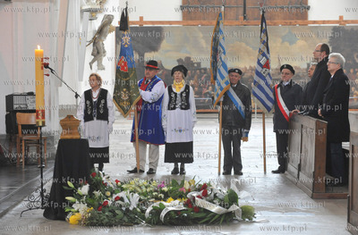 Gdansk. Bazylika Mariacka. Msza zalobna w intencji...