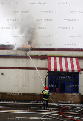 Sopot. Pozar restauracji KFC. 04.03.2009 fot. Krzysztof...