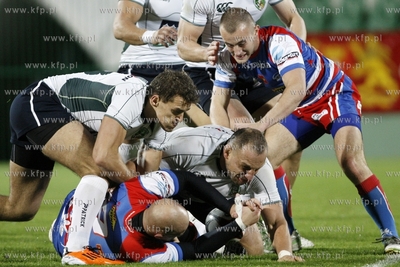 Ekstraliga rugby. Mecz Lechia Gdansk - Budowlani Lodz....