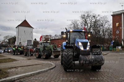 Protest pomorskich rolnikow w Gdansku pod haslem Aby...