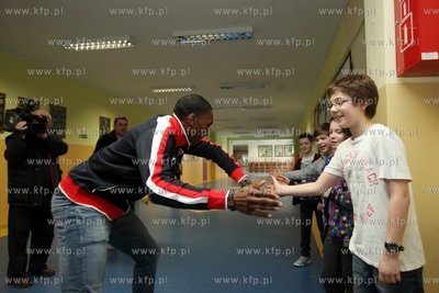 Wizyta lekkoatletow amerykanskich w Zespole Szkol Sportowych...