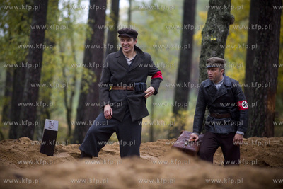 Lasy piaśnickie koło WejherowaPlan zdjęciowy filmu...