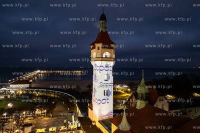 Nowa identyfikacja wizualna Sopotu. Nz. mapping na...