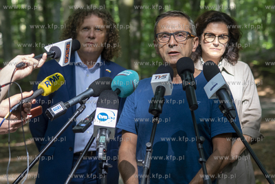 Sopot, okolice Sanatorium Leśnik. Konferencja prasowa...