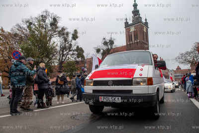 Gdańsk. Parada z okazji Narodowego Święta Niepodległości....