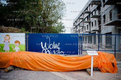 Gdansk. Budowa Osiedla Wolne Miasto Gdansk przy ulicy...