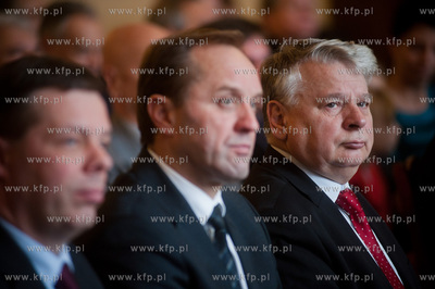 Gdansk. Ratusz Glownego Miasta. Uroczystosc wreczenia...