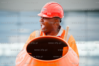 Gdansk. Rebiechowo. Uroczystosc wmurowania kamienia...