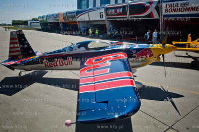 Gdynia. Lotnisko Kosakowo. Konferencja prasowa poprzedzajaca...