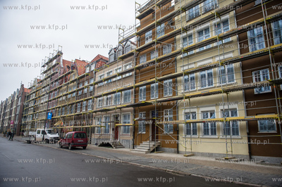 Gdansk. Spotkanie z dziennikarzami, prezentujace postep...