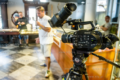 Gdansk. Galeria Bursztynu B&G. Formacja Niezywych Schabuff...