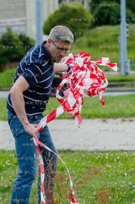 Gdansk. Skrzyzowanie ul. 3 Maja i Armii Krajowej. Pozegnalne...