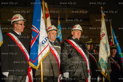 Gdansk. Plac Solidarnosci. Obchody 45. rocznicy Grudnia...