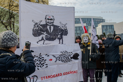 Gdansk. Manifestacja pod haslem W obronie Twojej wolnosci,...