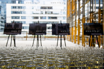 Gdansk. Oliwa. Uroczystosc wmurowania kamiena wegielnego...