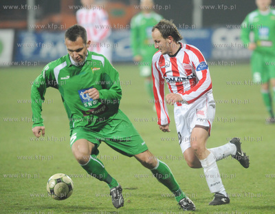 Kraków. Mecz pilkarskiej ekstraklasy
Carcovia - Lechia...