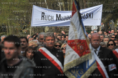 Gdansk. Srebrzysko. Pogrzeb posla, Arkadiusza Rybickiego,...