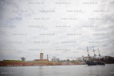 Gdansk. Nowy Port. Bitwa morska na Martwej Wisle na...