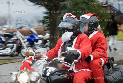 IX Zlot Mikolajow na Motocyklach w Trojmiescie. Na...