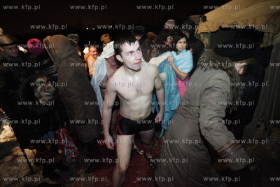 Kaliningrad, Rosja. Swieto Chrztu Panskiego podczas...